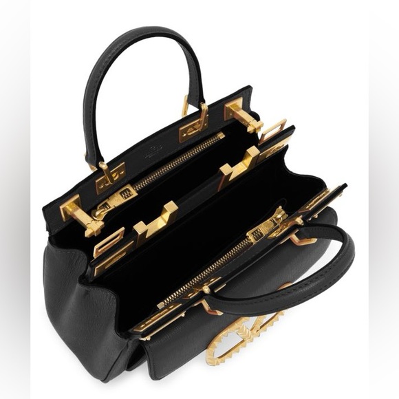 VALENTINO GARAVANI Rockstud Alcove Mini Leather Double Handle Bag - Picture 2 of 9